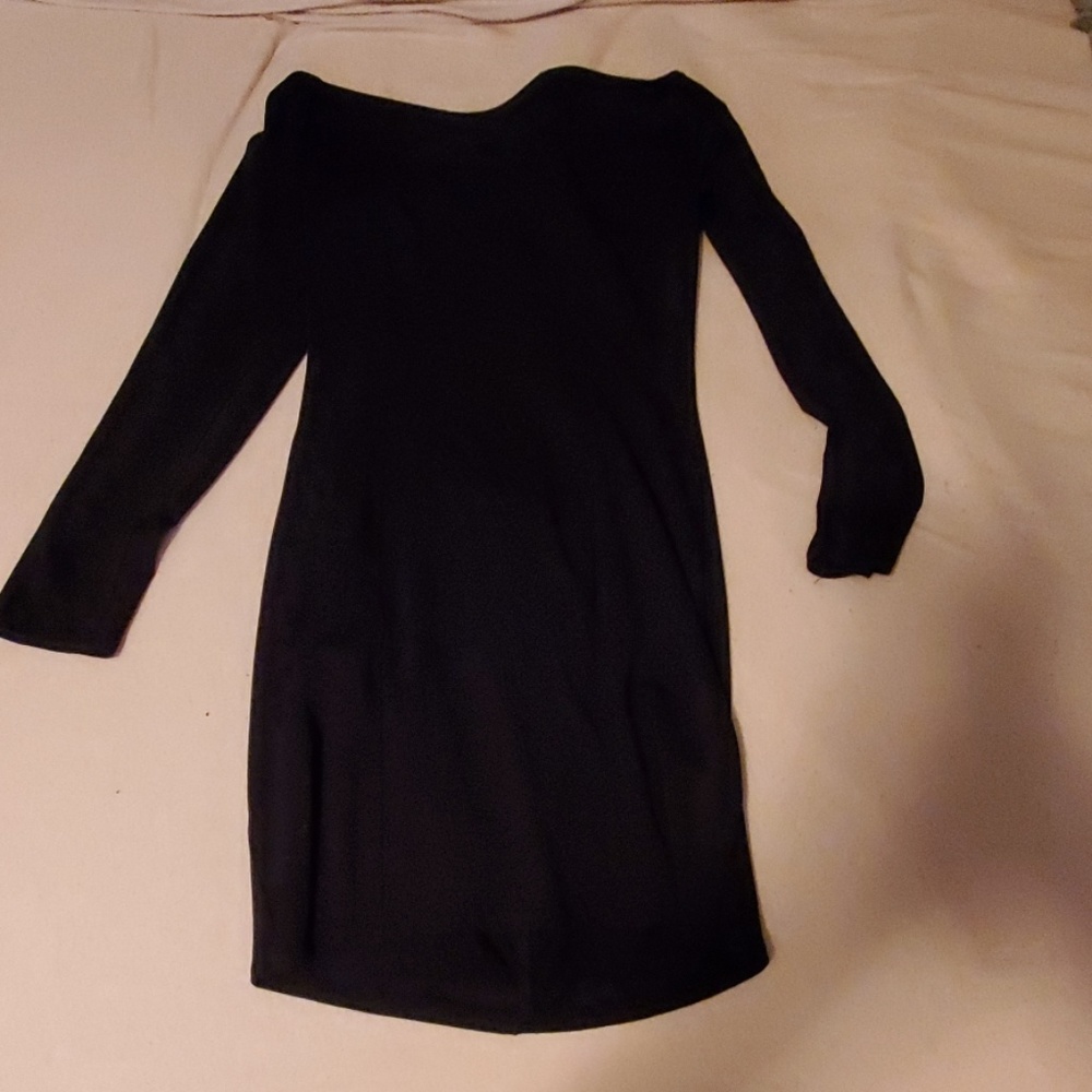 Open back long sleeve dress